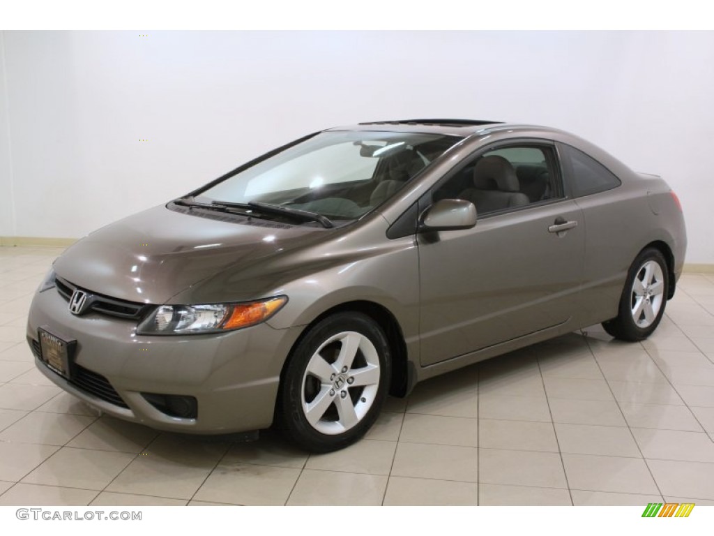 Galaxy Gray Metallic 2008 Honda Civic EX Coupe Exterior Photo #77498478
