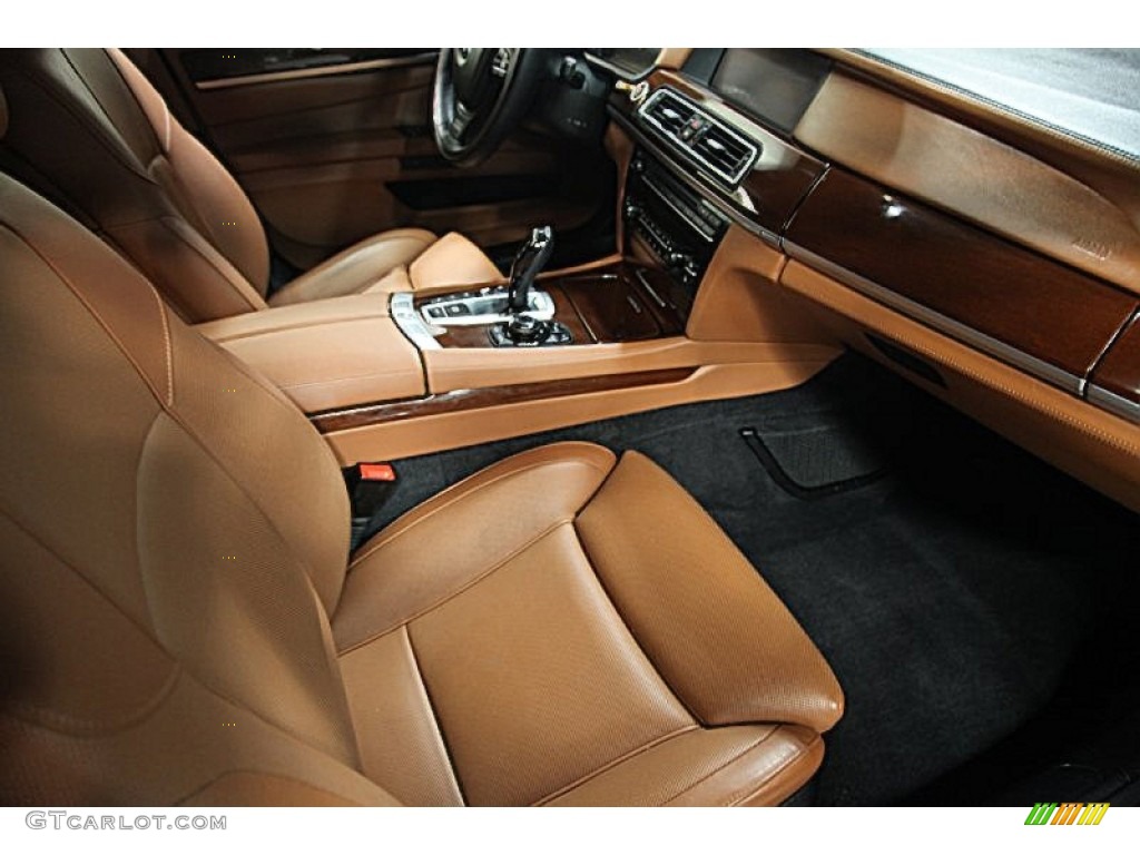 Amaro Brown Full Merino Leather Interior 2010 BMW 7 Series 750Li xDrive Sedan Photo #77500237