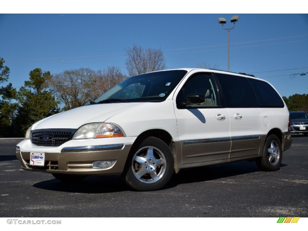 2000 Windstar SEL - Vibrant White / Medium Parchment photo #1