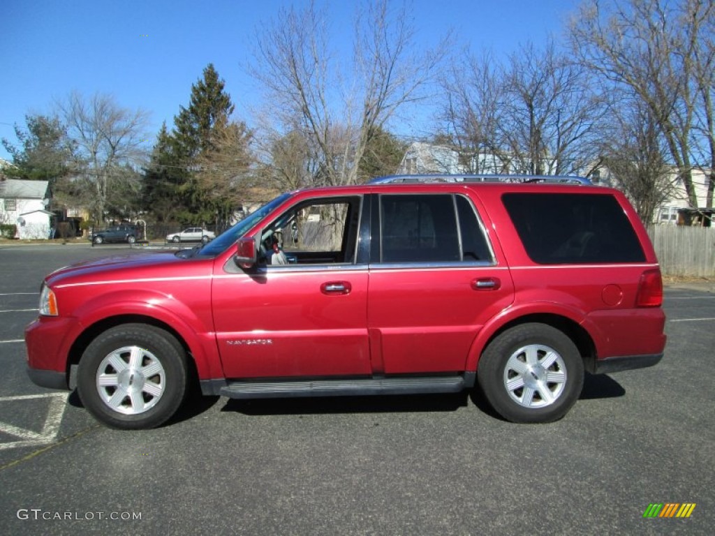 2005 Navigator Luxury - Vivid Red Metallic / Dove Grey photo #3