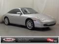 Arctic Silver Metallic 2004 Porsche 911 Targa