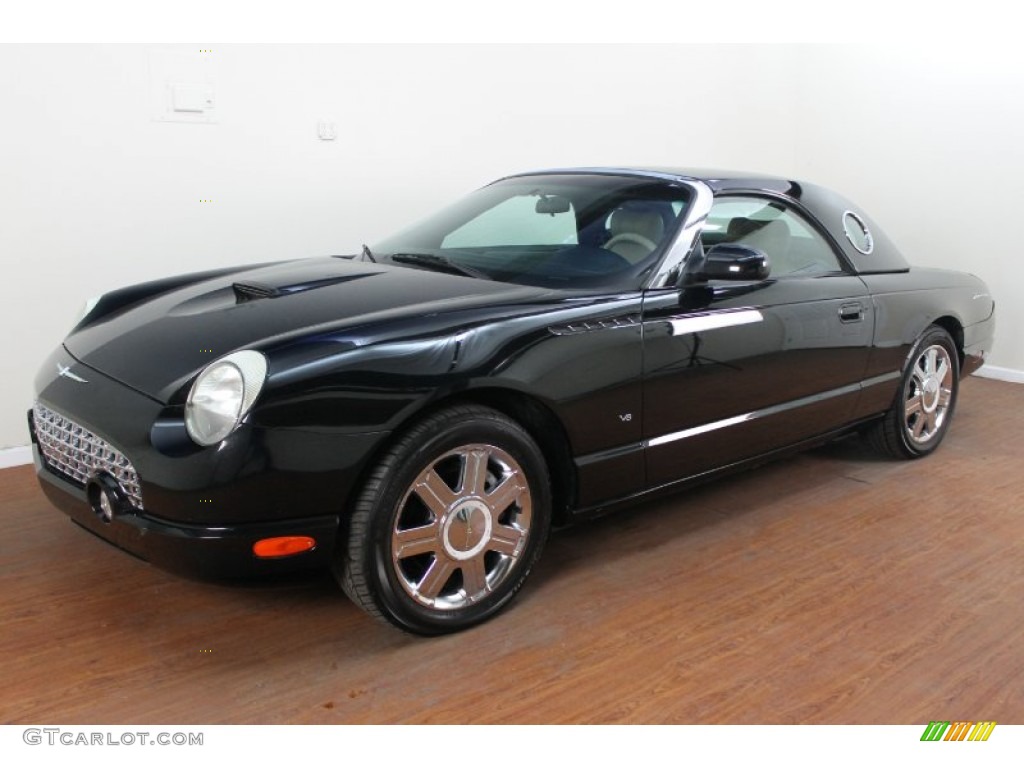 Evening Black 2004 Ford Thunderbird Premium Roadster Exterior Photo #77500898