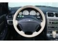 2004 Ford Thunderbird Light Sand Interior Steering Wheel Photo