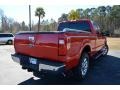 2011 Vermillion Red Ford F250 Super Duty Lariat Crew Cab 4x4  photo #5