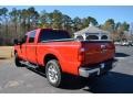 2011 Vermillion Red Ford F250 Super Duty Lariat Crew Cab 4x4  photo #7