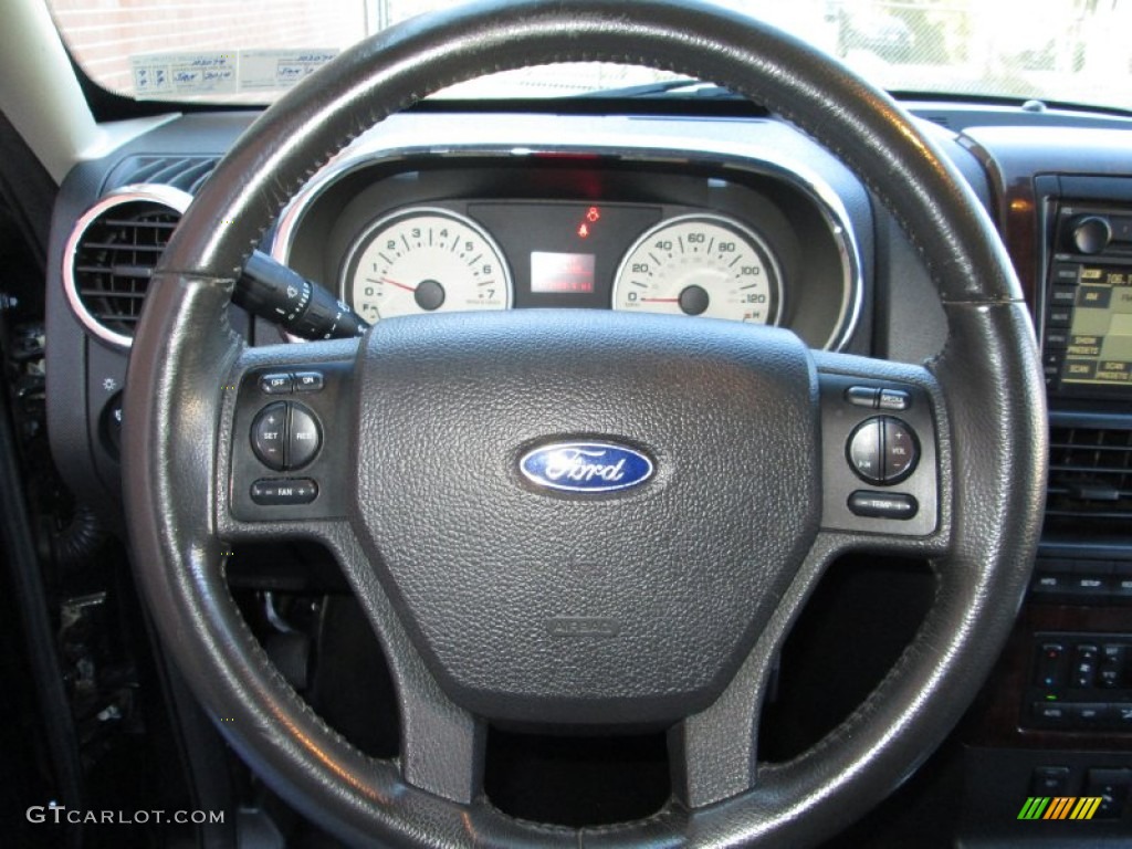 2006 Ford Explorer Limited 4x4 Black Steering Wheel Photo #77502821
