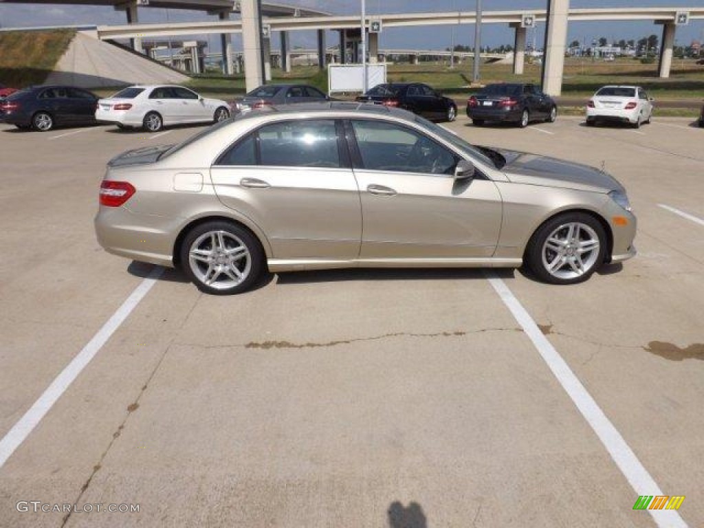 Pearl Beige Metallic 2013 Mercedes-Benz E 350 Sedan Exterior Photo #77502895