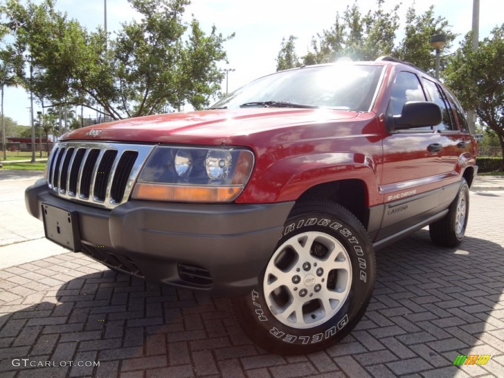 2001 Grand Cherokee Laredo 4x4 - Inferno Red Crystal Pearl / Agate photo #1