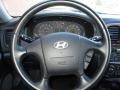 2005 Hyundai Sonata Black Interior Steering Wheel Photo