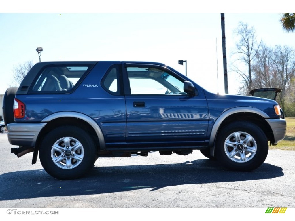 Clipper Blue Metallic 2002 Isuzu Rodeo Sport S Hard Top 4WD Exterior Photo #77504960