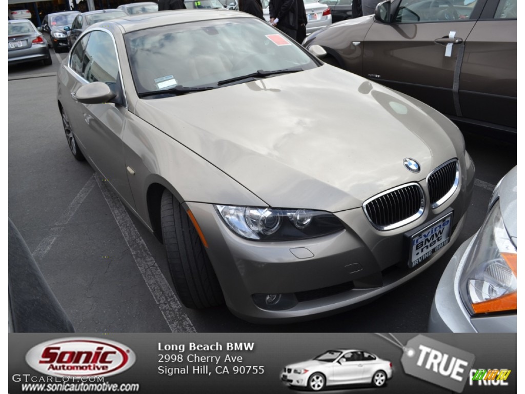 2007 3 Series 328i Coupe - Platinum Bronze Metallic / Saddle Brown/Black photo #1