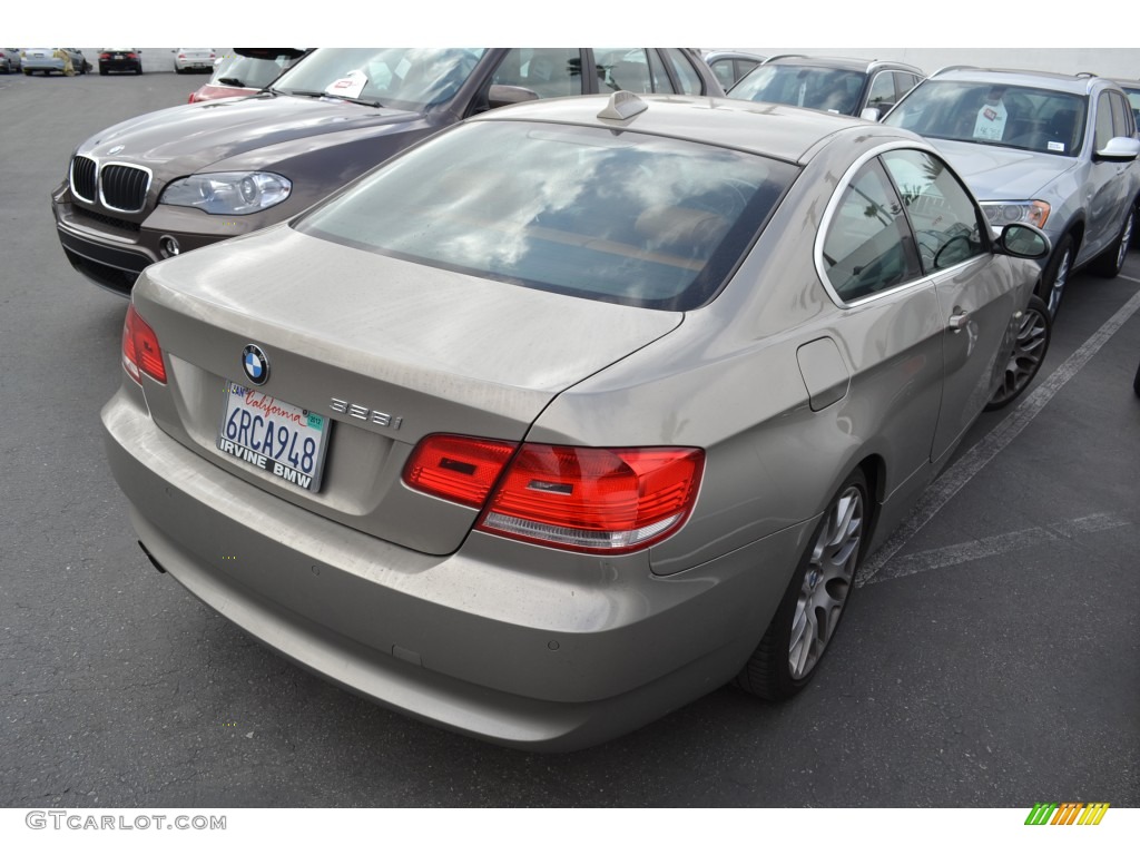 2007 3 Series 328i Coupe - Platinum Bronze Metallic / Saddle Brown/Black photo #3