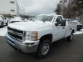 2013 Summit White Chevrolet Silverado 3500HD WT Regular Cab Utility Truck  photo #2