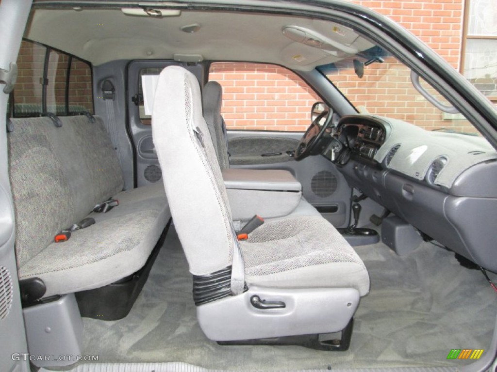 Mist Gray Interior 2001 Dodge Ram 1500 SLT Club Cab 4x4 Photo #77505794