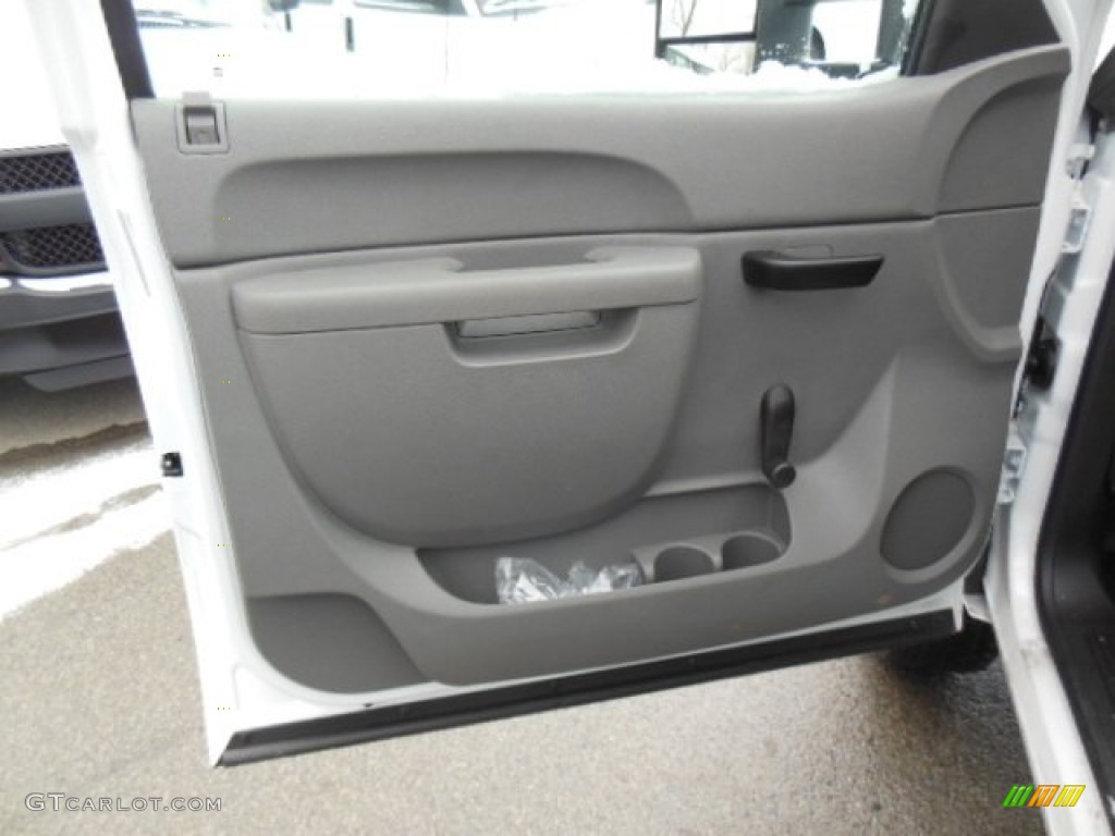 2013 Chevrolet Silverado 3500HD WT Regular Cab Utility Truck Dark Titanium Door Panel Photo #77505941