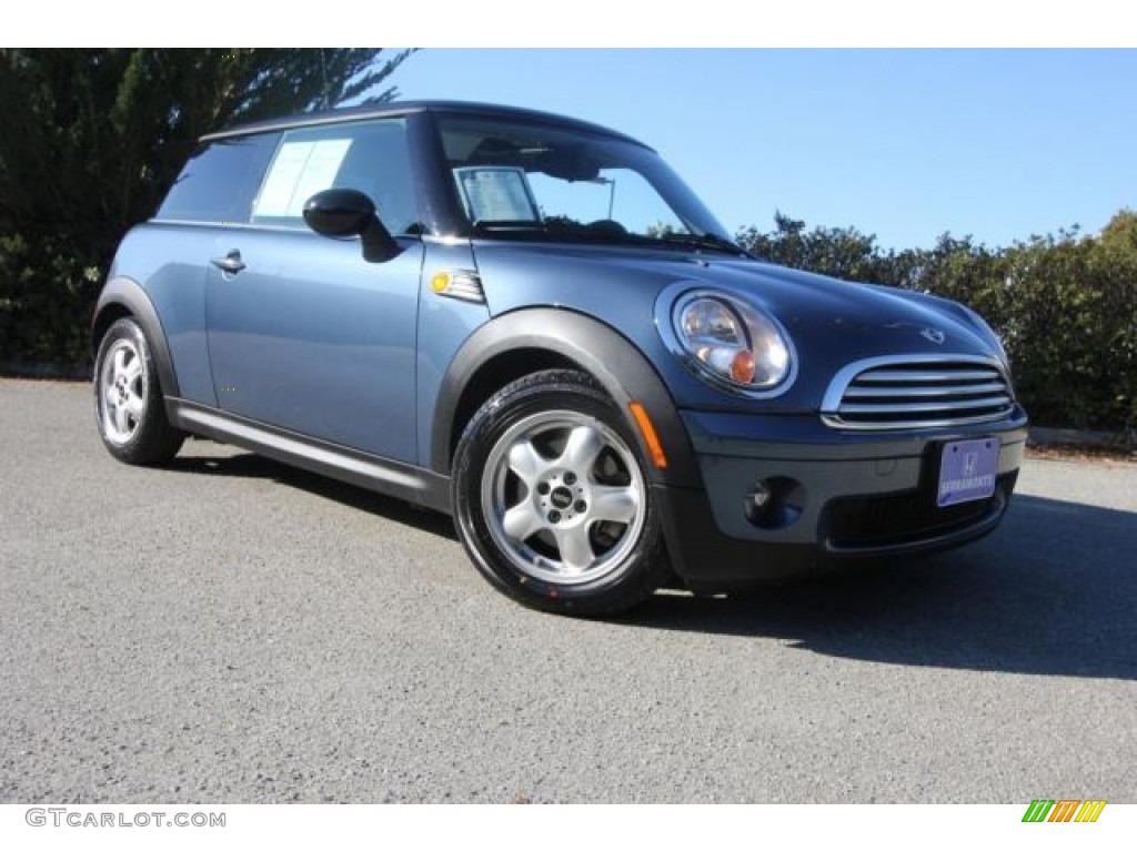 2009 Cooper Hardtop - Horizon Blue / Black/Grey photo #2