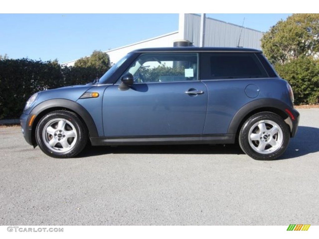 2009 Cooper Hardtop - Horizon Blue / Black/Grey photo #6