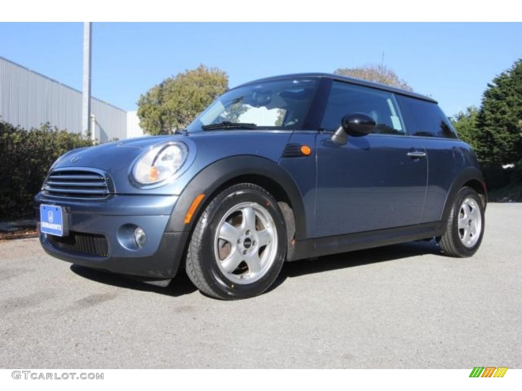 2009 Cooper Hardtop - Horizon Blue / Black/Grey photo #7