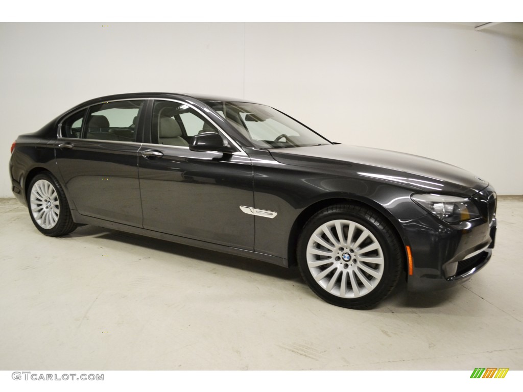 2012 7 Series 750Li Sedan - Dark Graphite Metallic / Oyster/Black photo #2