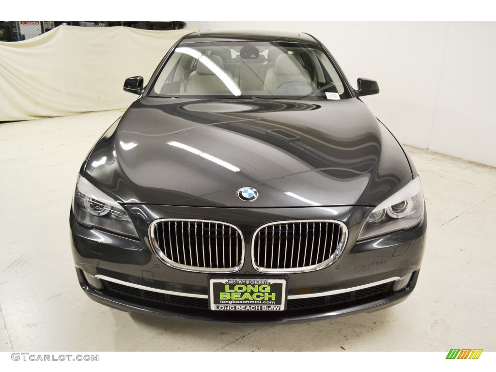 2012 7 Series 750Li Sedan - Dark Graphite Metallic / Oyster/Black photo #4