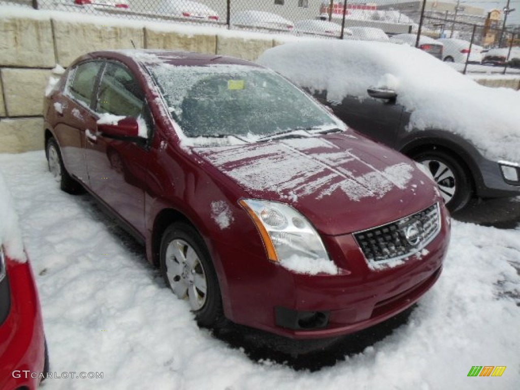 2007 Sentra 2.0 S - Sonoma Sunset Red / Charcoal/Steel photo #1