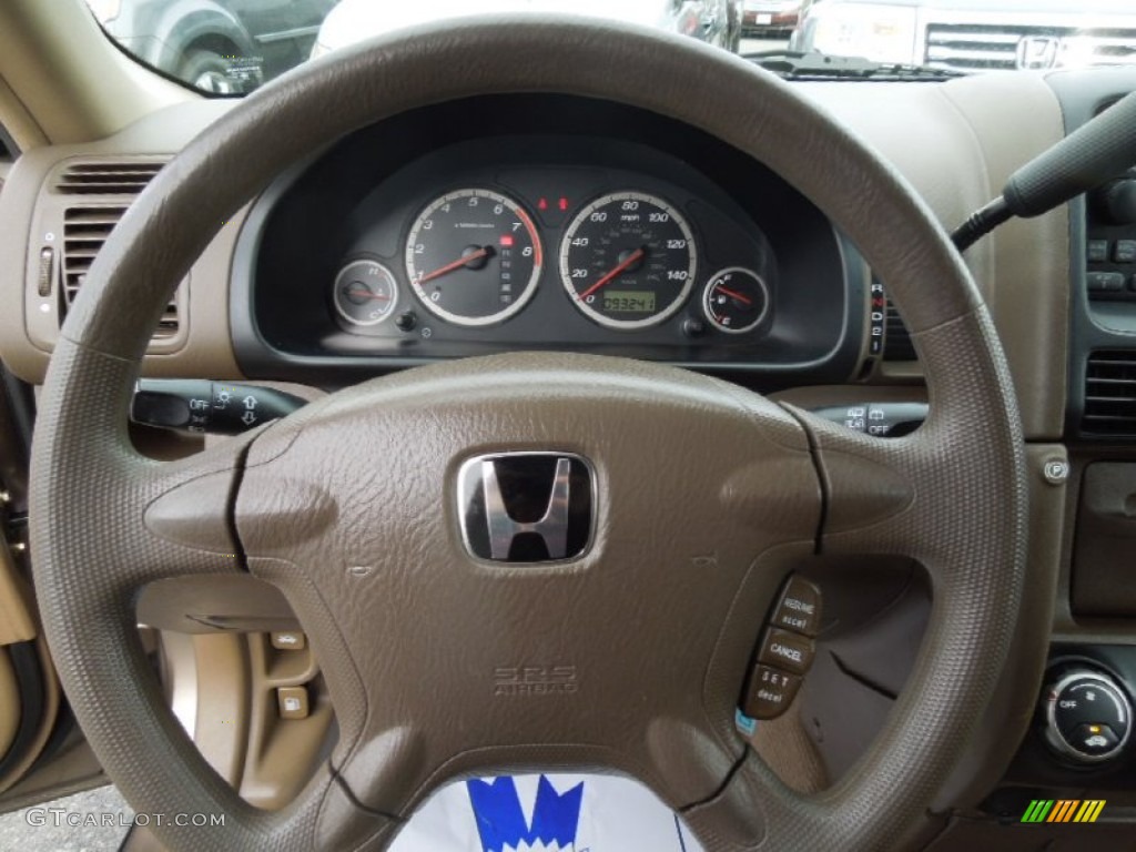 2004 Honda CR-V EX 4WD Saddle Steering Wheel Photo #77508809