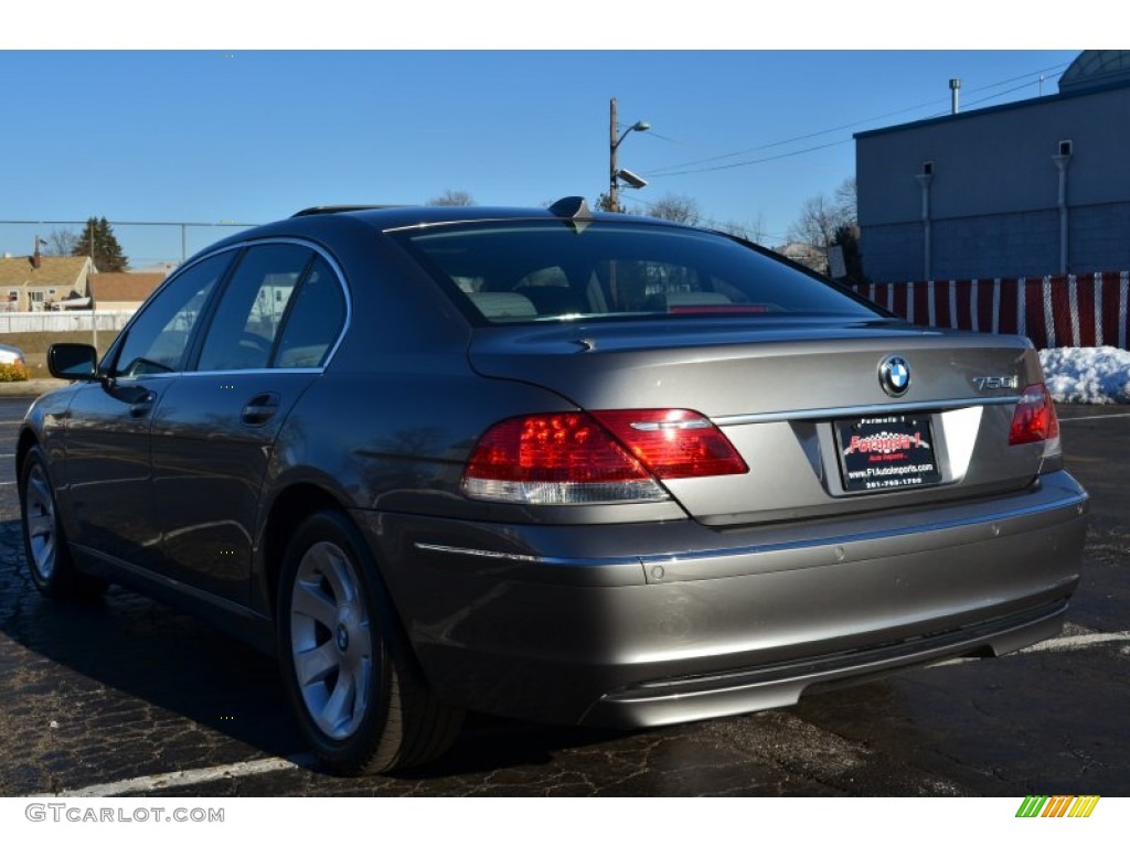 2006 7 Series 750i Sedan - Titanium Grey Metallic / Basalt Grey/Flannel Grey photo #5