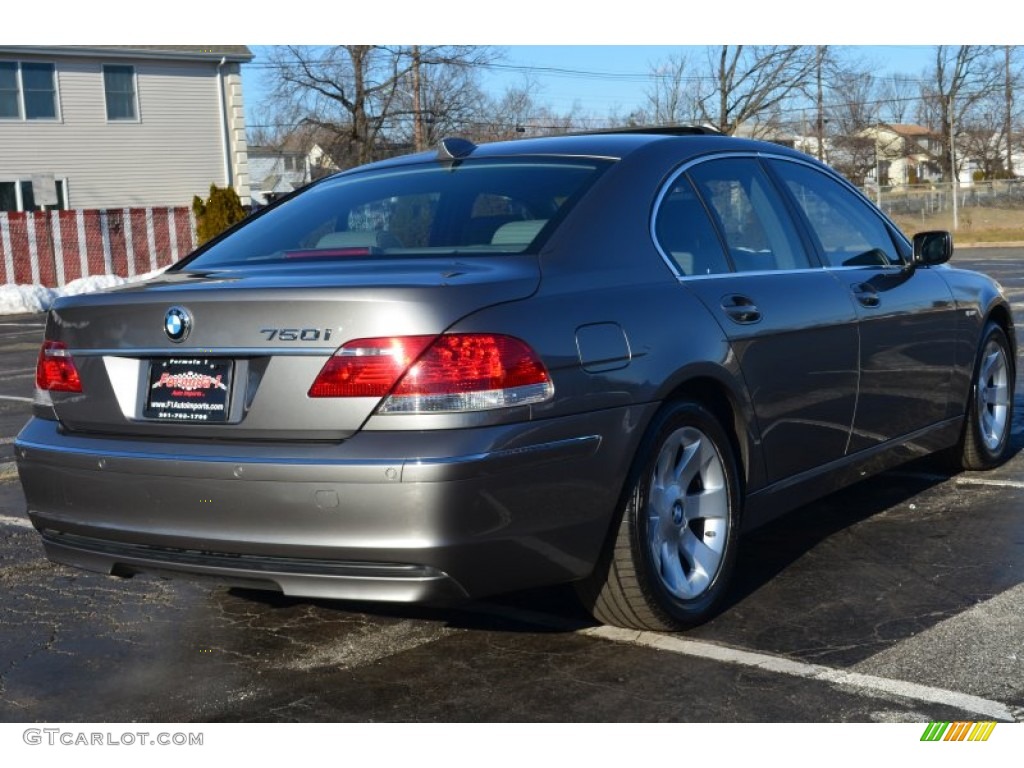 2006 7 Series 750i Sedan - Titanium Grey Metallic / Basalt Grey/Flannel Grey photo #7