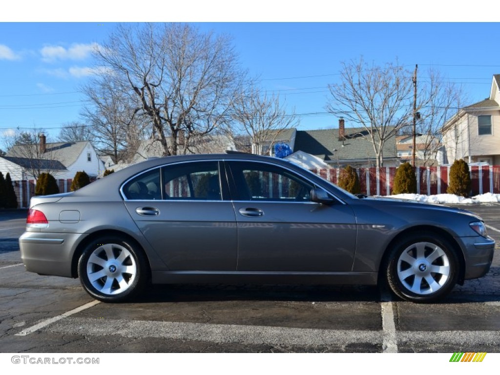 2006 7 Series 750i Sedan - Titanium Grey Metallic / Basalt Grey/Flannel Grey photo #8