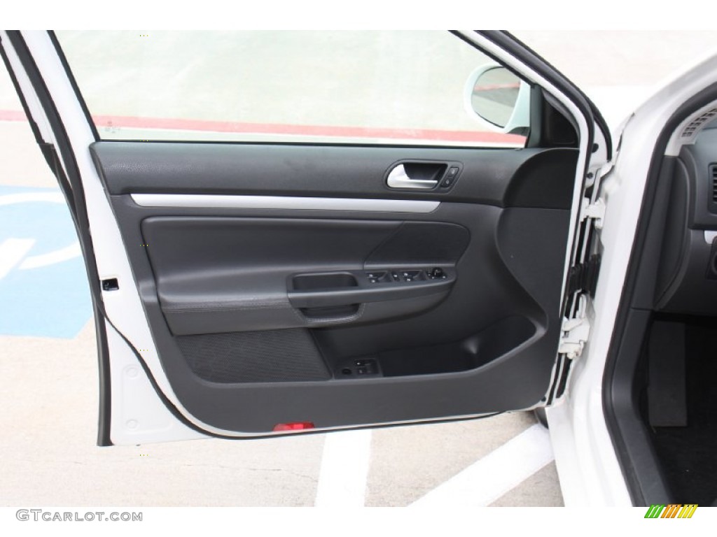 2009 Volkswagen Jetta TDI Sedan Anthracite Door Panel Photo #77510659
