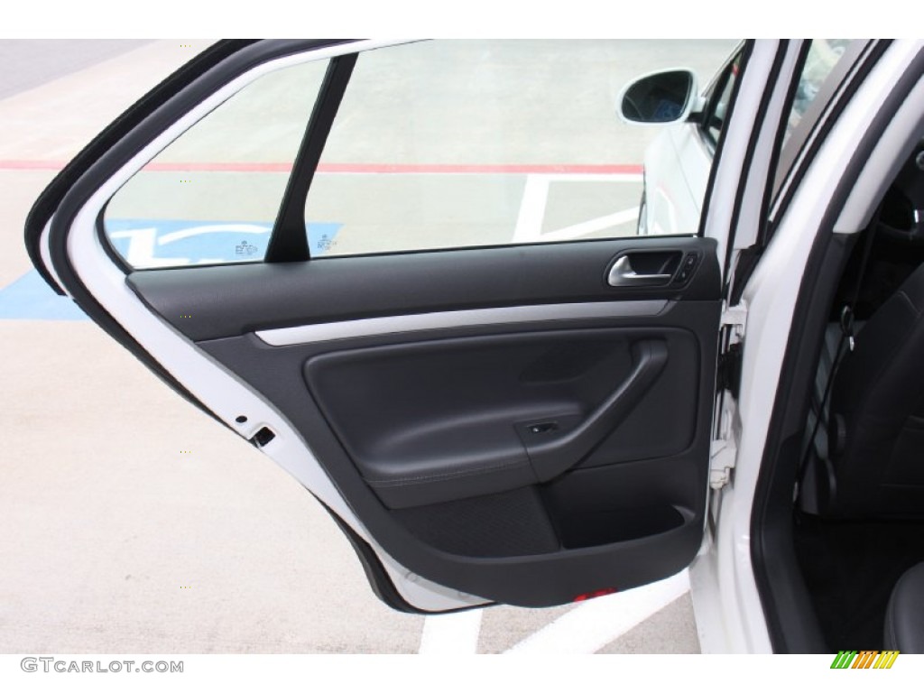2009 Volkswagen Jetta TDI Sedan Anthracite Door Panel Photo #77510702
