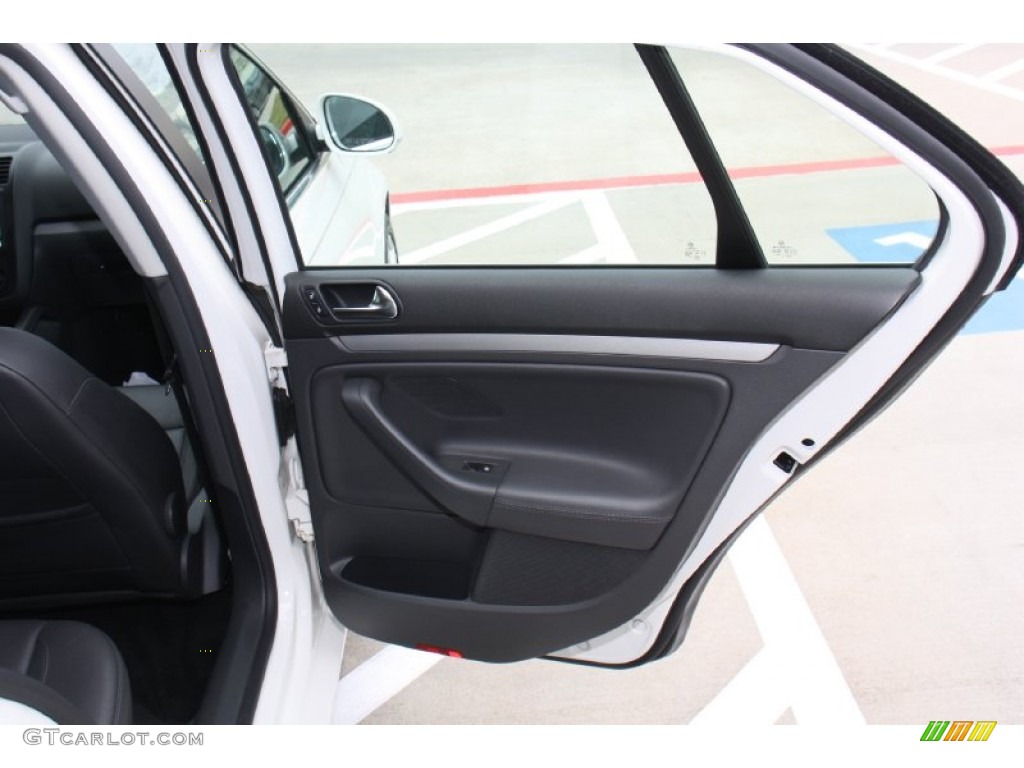 2009 Volkswagen Jetta TDI Sedan Anthracite Door Panel Photo #77510736