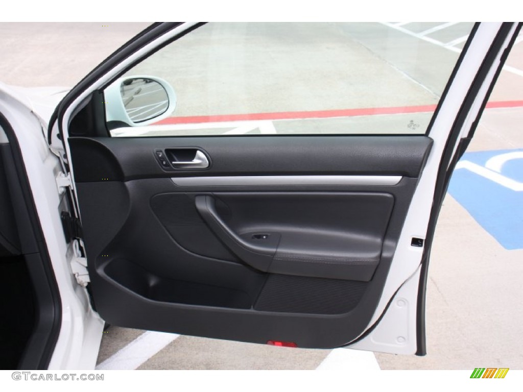 2009 Volkswagen Jetta TDI Sedan Anthracite Door Panel Photo #77510778