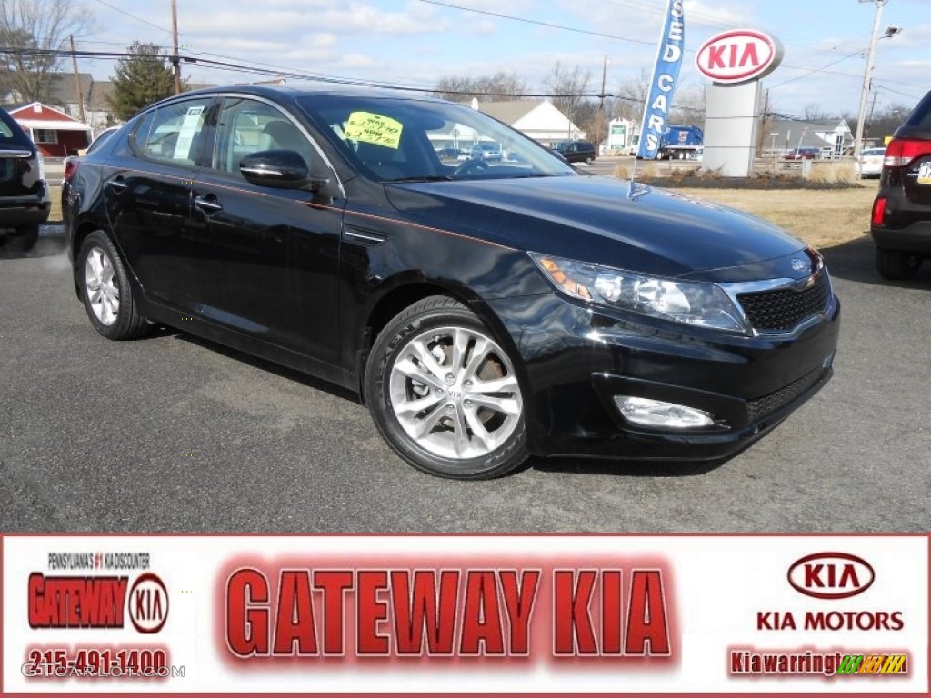 Ebony Black Kia Optima