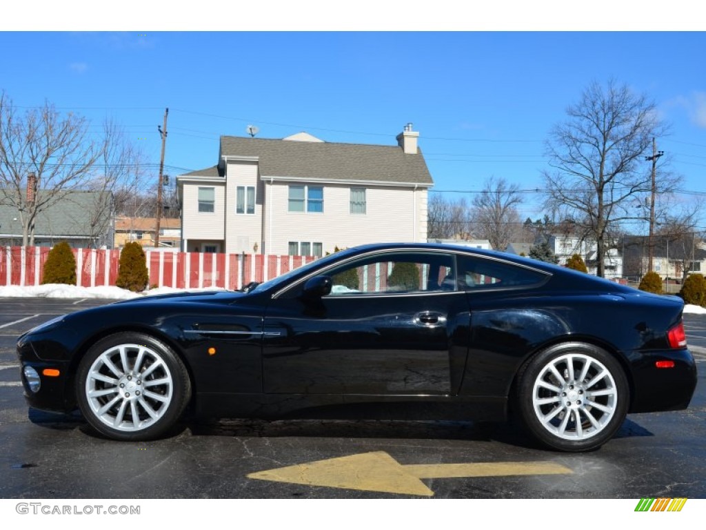 Jet Black 2002 Aston Martin Vanquish Standard Vanquish Model Exterior Photo #77511020