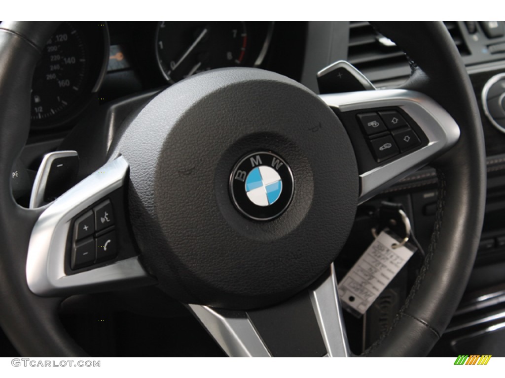 2012 BMW Z4 sDrive28i Walnut Steering Wheel Photo #77511194