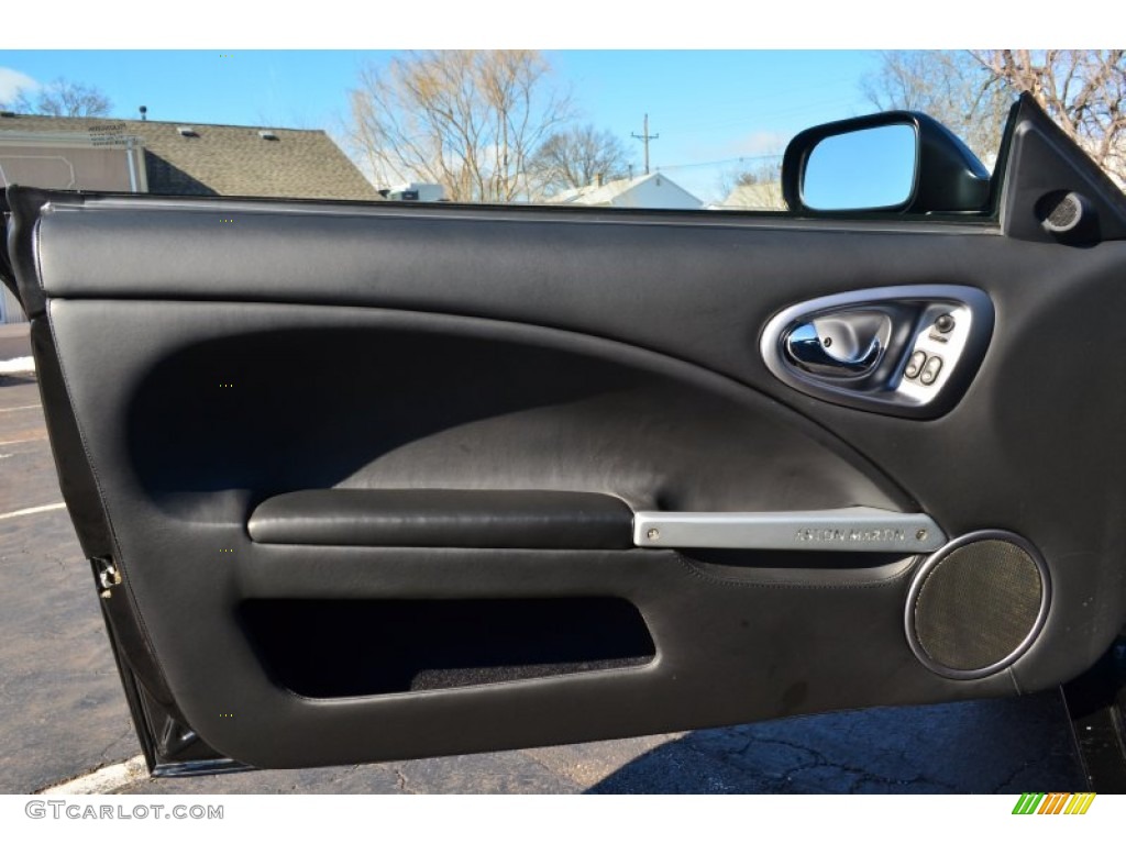 2002 Aston Martin Vanquish Standard Vanquish Model Obsidian Black Door Panel Photo #77511343