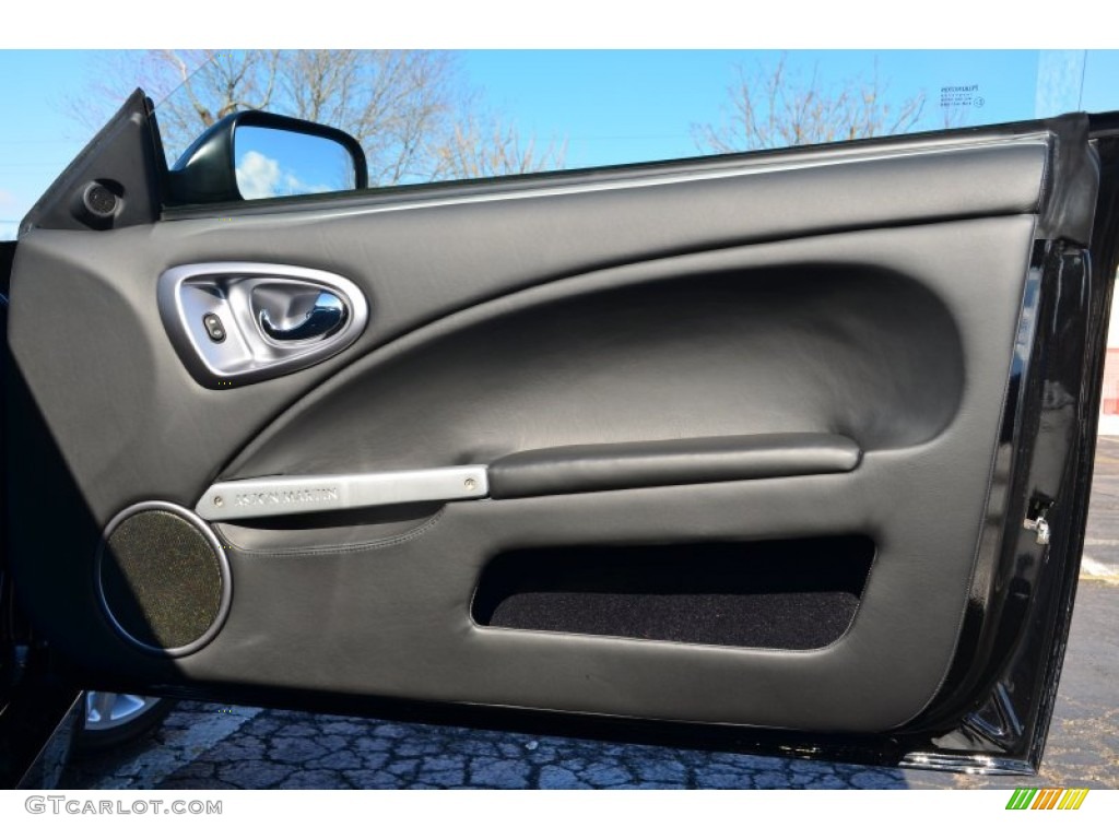 2002 Aston Martin Vanquish Standard Vanquish Model Obsidian Black Door Panel Photo #77511362