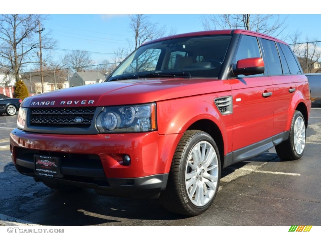 2010 Range Rover Sport HSE - Rimini Red / Almond/Nutmeg Stitching photo #3