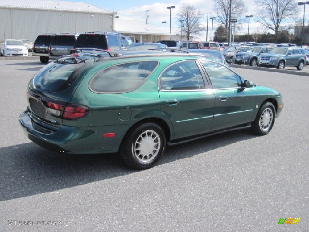 1999 Taurus SE Wagon - Tropic Green Metallic / Medium Prairie Tan photo #6