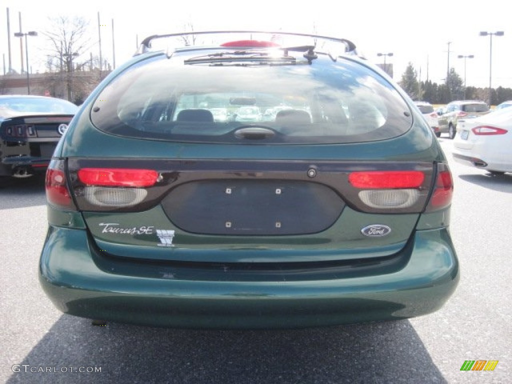 1999 Taurus SE Wagon - Tropic Green Metallic / Medium Prairie Tan photo #7