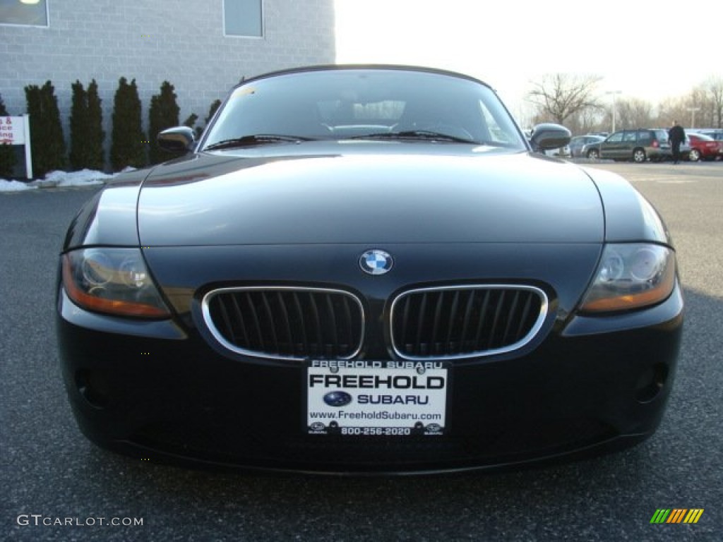 2003 Z4 2.5i Roadster - Jet Black / Black photo #3