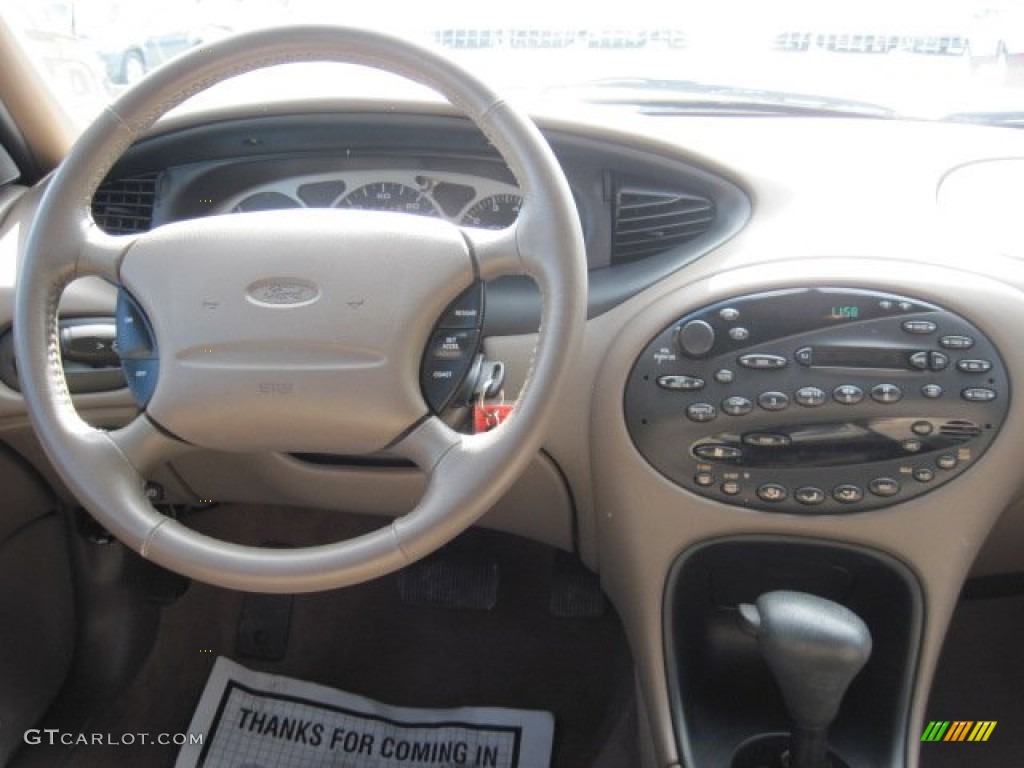 1999 Taurus SE Wagon - Tropic Green Metallic / Medium Prairie Tan photo #13