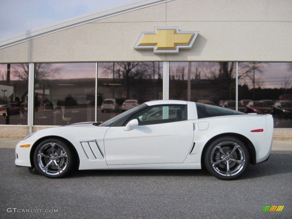 2013 Corvette Grand Sport Coupe - Arctic White / Diamond Blue/60th Anniversary Design Package photo #1