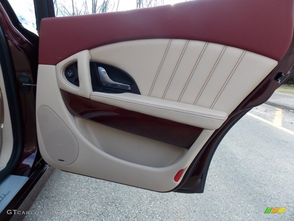 2010 Maserati Quattroporte Standard Quattroporte Model Sabbia/Bordeaux Door Panel Photo #77515181