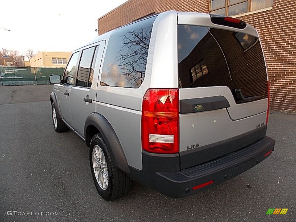 2008 LR3 V8 SE - Zermatt Silver Metallic / Ebony Black photo #3