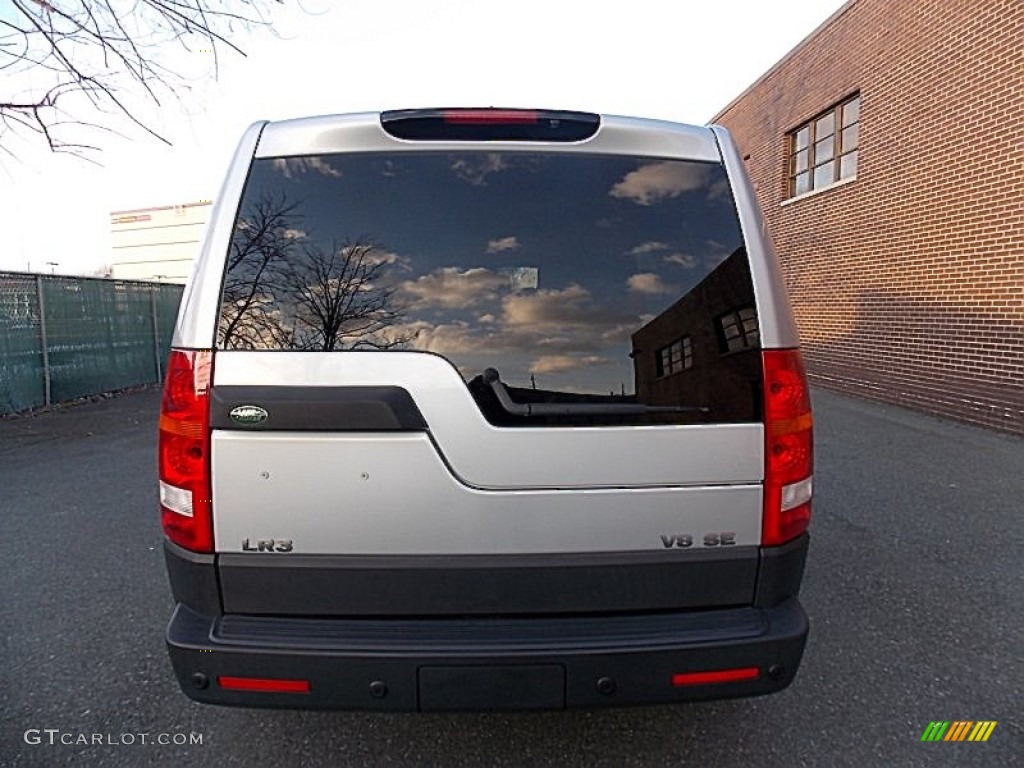 2008 LR3 V8 SE - Zermatt Silver Metallic / Ebony Black photo #4
