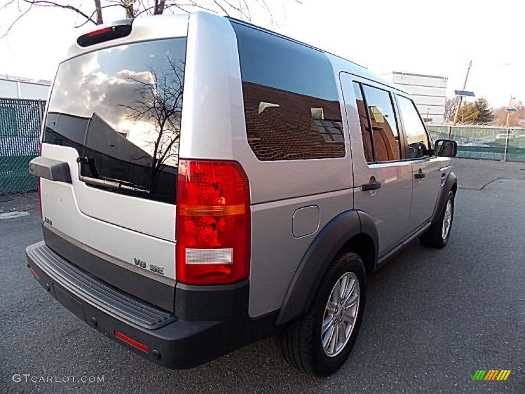 2008 LR3 V8 SE - Zermatt Silver Metallic / Ebony Black photo #5