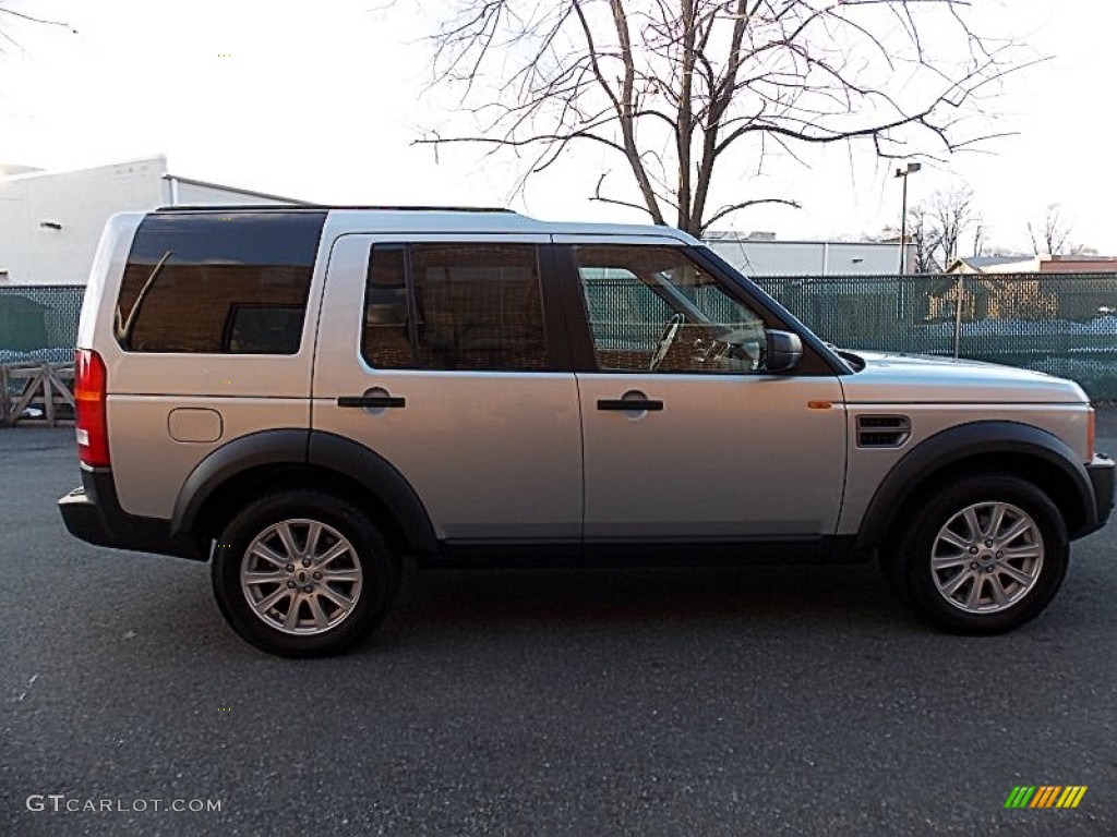 2008 LR3 V8 SE - Zermatt Silver Metallic / Ebony Black photo #6