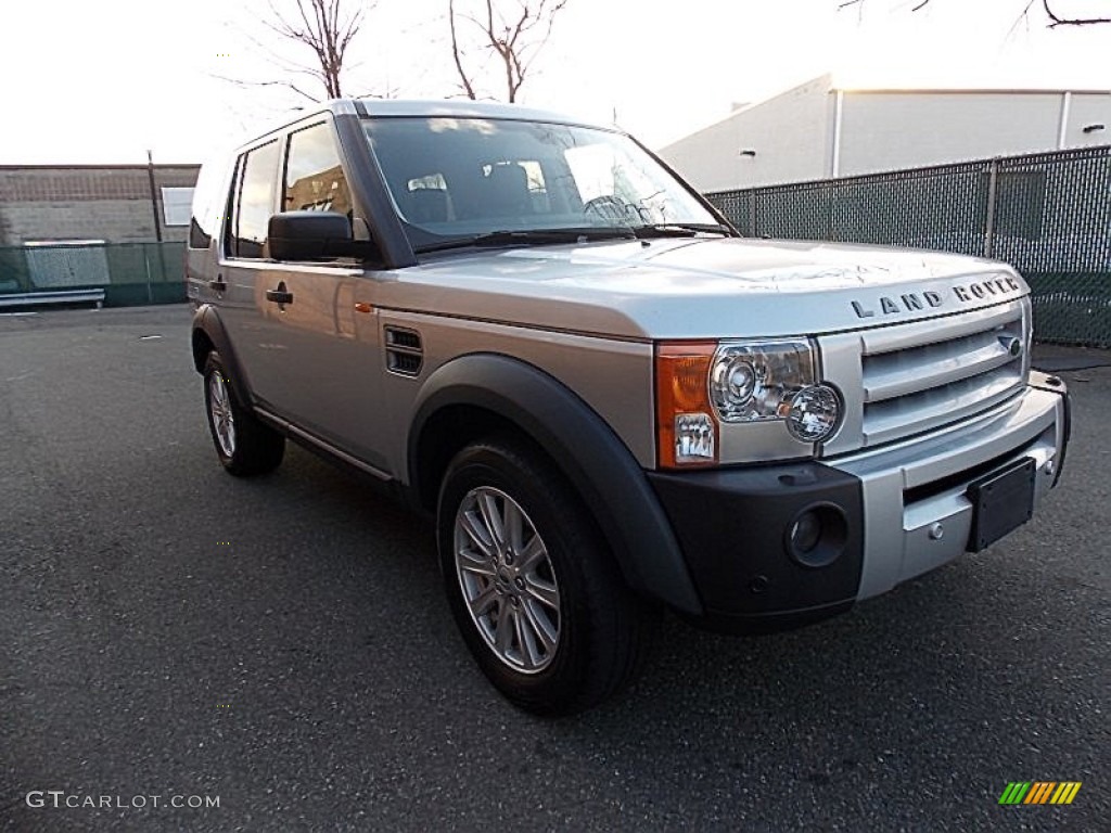 2008 LR3 V8 SE - Zermatt Silver Metallic / Ebony Black photo #7